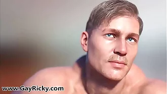 3D Gay Animation With Our Model: CHRIS BLUEYE. Presented to you by: Gayricky.com